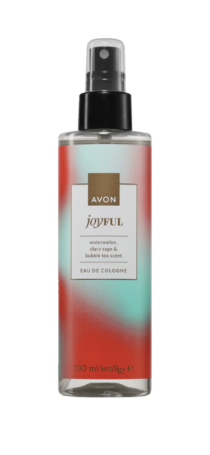 Vartalotuoksu JOYFUL, vesimeloni, kuplatee, myskisalvia 200ml