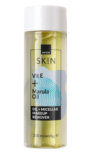 SKIN Meikinpoistoöljy ja misellivesi 2in1 E-vitamiinilla ja Marula öljyllä 200ml