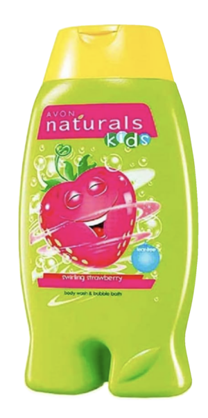 Naturals kids Swirling Strawberry suihkugeeli ja kylpyvaahto 250ml