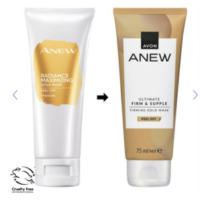 Anew Ultimate Kiinteyttävä Kultainen kalvonaamio kasvoille 75ml