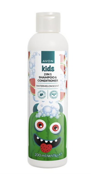 AVON Kids 2in1 Omenainen Shampoo & Hoitoaine 200ml
