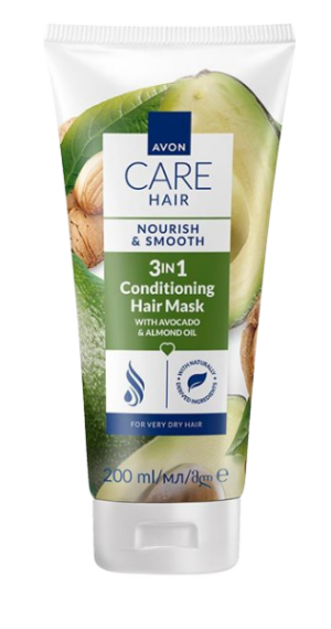 Avon Care Hiusnaamio Pehmentävä&Silottava 3-in-1 200ml