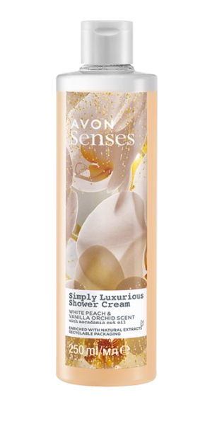 Senses Simply Luxurious Persikka & Vaniljankukka suihkugeeli 500ml
