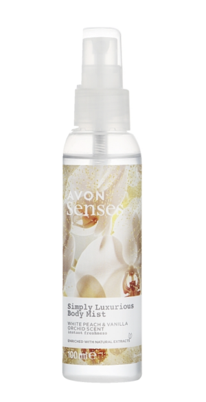 Senses vartalosuihke Simply Luxorius Persikka & Vanilja 100ml