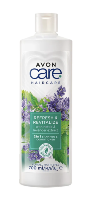 AVON CARE Shampoo&hoitoaine 2in1 nokkosta ja laventeliuutetta 700ml