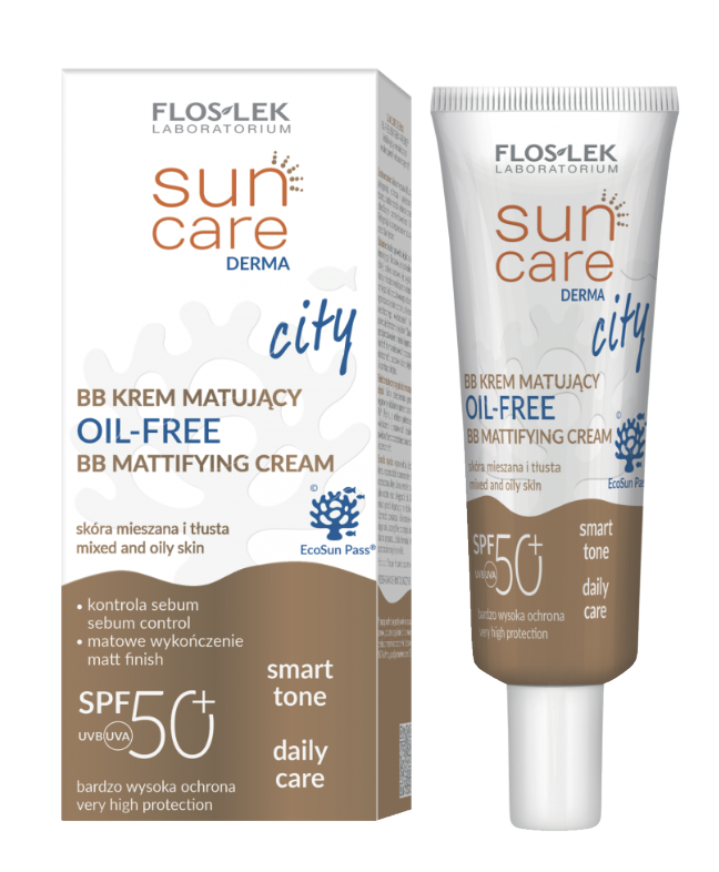 DERMA Sun Care Öljytön Mattappintaistava BB -Aurinkovoide SPF50+ 30ml