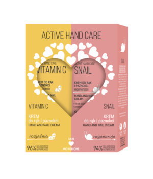 ACTIVE HAND CARE SETTI VITAMIN C -käsien- ja kynsienhoitosetti 50ml + SNAIL -käsi- ja kynsivoide 50ml