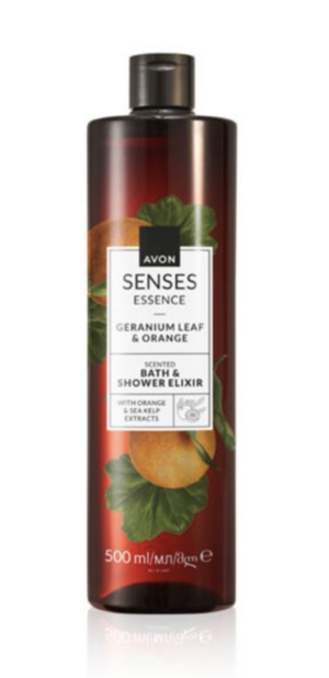 Senses ESSENCE Suihku/Kylpyeliksiiri Geranium Leaf&Orange 500ml