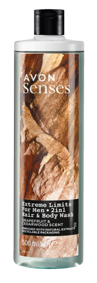 Senses Extreme Limits For Men Suihkugeeli 500ml
