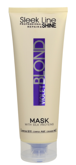 Sleek Line violetti hiusnaamio blondeille 250ml
