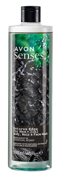 Senses Natures Edge For Men Suihkugeeli 500ml