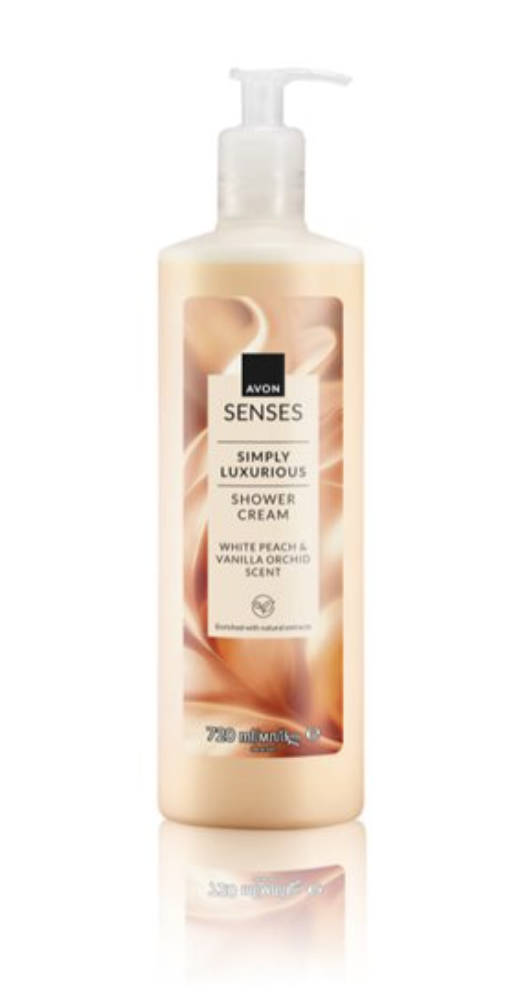 Senses Simply Luxurious Persikka & Vaniljankukka suihkugeeli 720ml