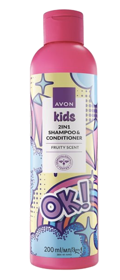 AVON Kids 2in1 Shampoo&Hoitoaine FRUITY 200ml