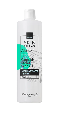 SKIN Cannabis palauttava 2-in-1 misellivesi & kasvovesi hamppuöljyllä 400ml