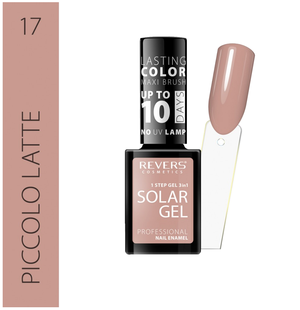 Solar Gel -Geelikynsilakka 10ml Piccolo Latte 17