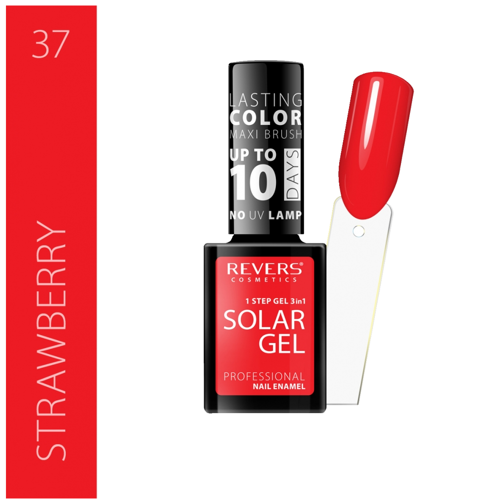 Solar Gel -Geelikynsilakka 10ml Strawberry 37