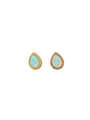 Earrings Drop Jade Green