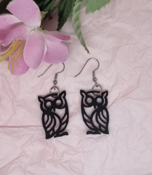 Handmade owl earrings