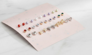 Korvakorusetti SEASON TO SPARKLE 15 paria korvakoruja
