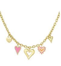 Kaulakoru upeilla sydäncharmanteilla Lot’s of Hearts Kulta