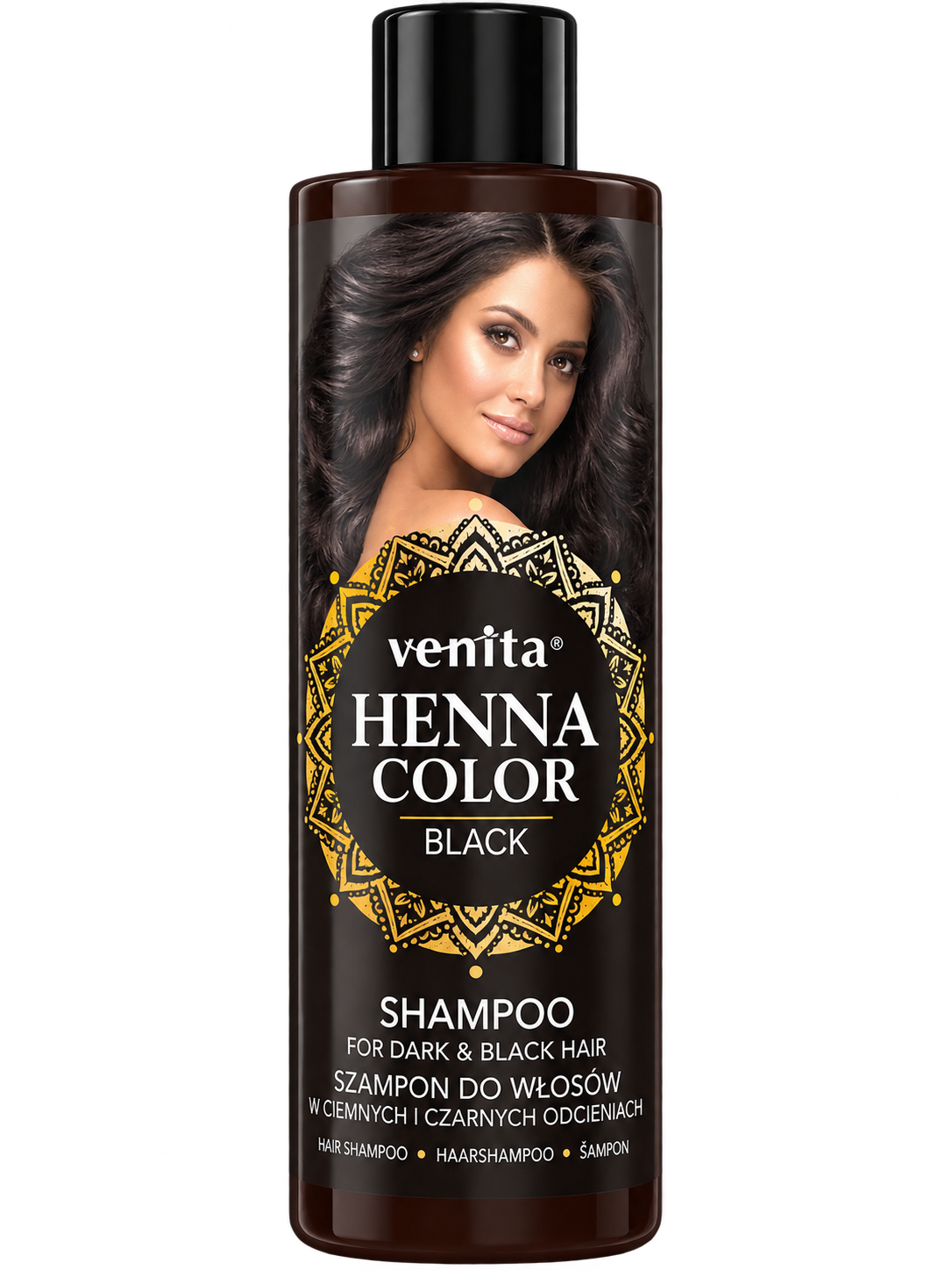 Shampoo HENNA Tummille ja Mustille hiuksille 300ml