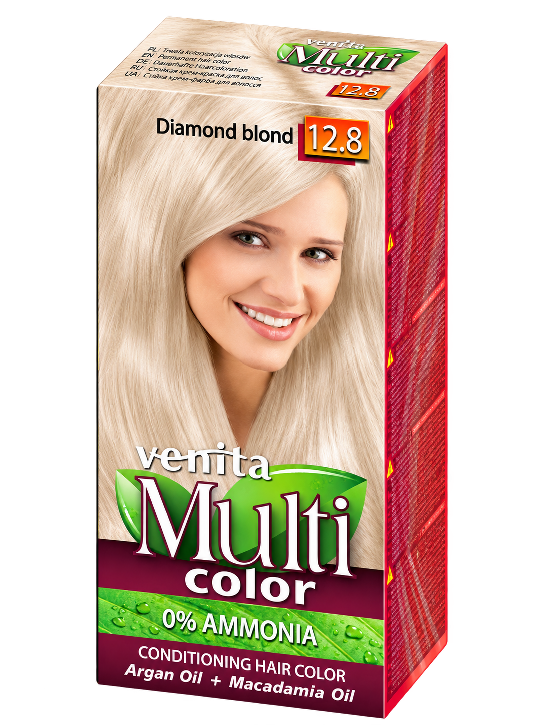 HIUSVÄRI Hoitava MultiColor - 12.8 Diamond Blond 50ml + 50ml