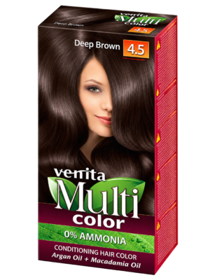 HIUSVÄRI Hoitava MultiColor - 4.5 Deep Brown 50ml + 50ml