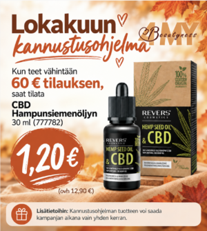 KANNUSTUSOHJELMA CBD 100% Luonnollinen Hampunsiemenöljy 30ml