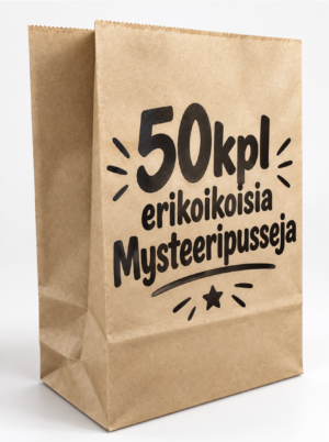 MYSTEERIBOXI Tuotepussit (ruskea) 50kpl